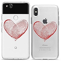 Cavka Matching Couple Cases Compatible with Apple iPhone 7/8